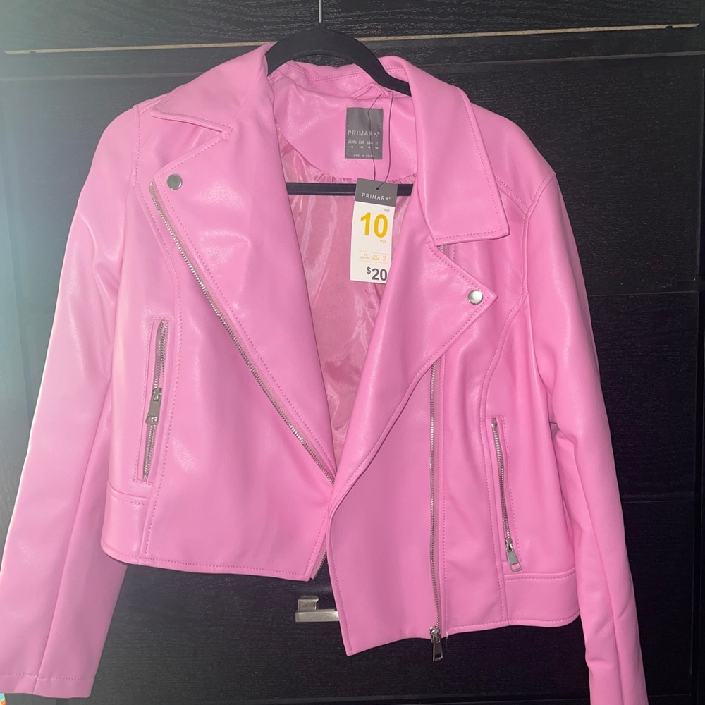 Primark Pink Leather Jacket